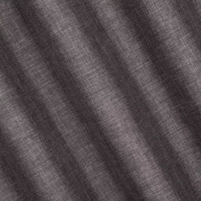 L180/27 Zasłona szyta na taśmie 5 cm grafitowa z tkaniny zaciemniającej typu dimout o naturalnym splocie, z efektem melanżu