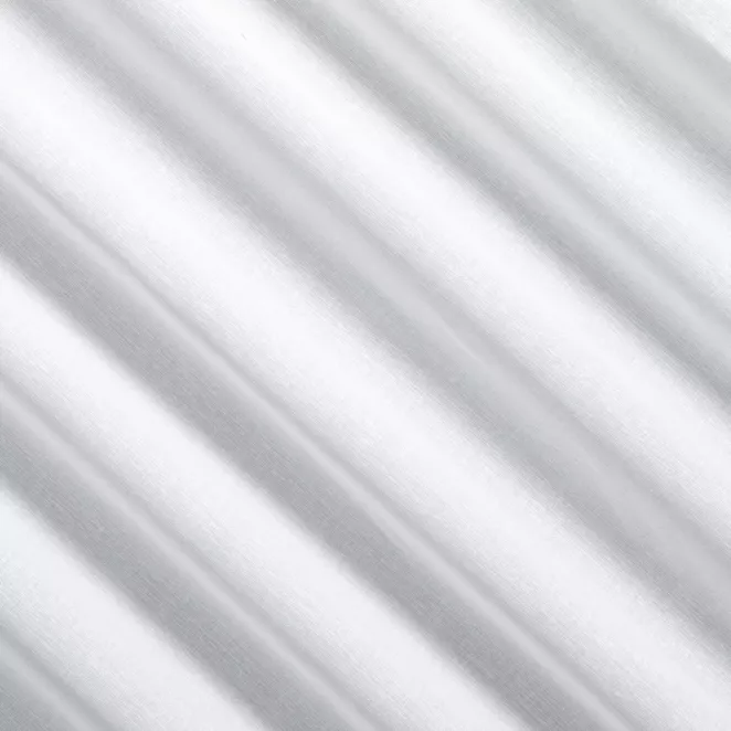 P231/4 Firana szyta na taśmie 5 cm biała z półtransparentnej matowej tkaniny wykończonej obciążnikiem