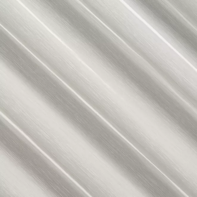 L181/7 Firana szyta na taśmie 5 cm naturalna z matowej tkaniny typu aden zdobionej geometryczną aplikacją