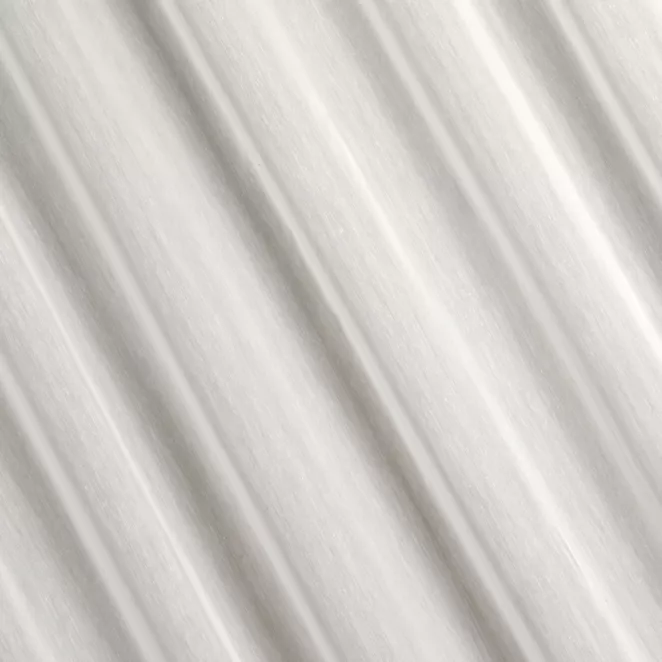 L66/3 Firana szyta na taśmie 5 cm MADALENA kremowa z jedwabiście miękkiego, matowego batystu, wykończona obciążnikiem