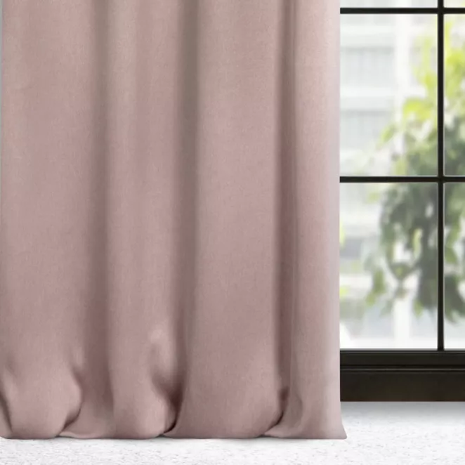 Zasłona pudrowy róż zaciemniająca o strukturalnym wzorze 135x250 cm przelotka - CARLO