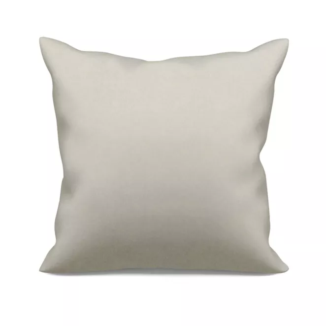 Poszewka szyta ADESSA beżowa z miękkiej tkaniny o welurowej strukturze