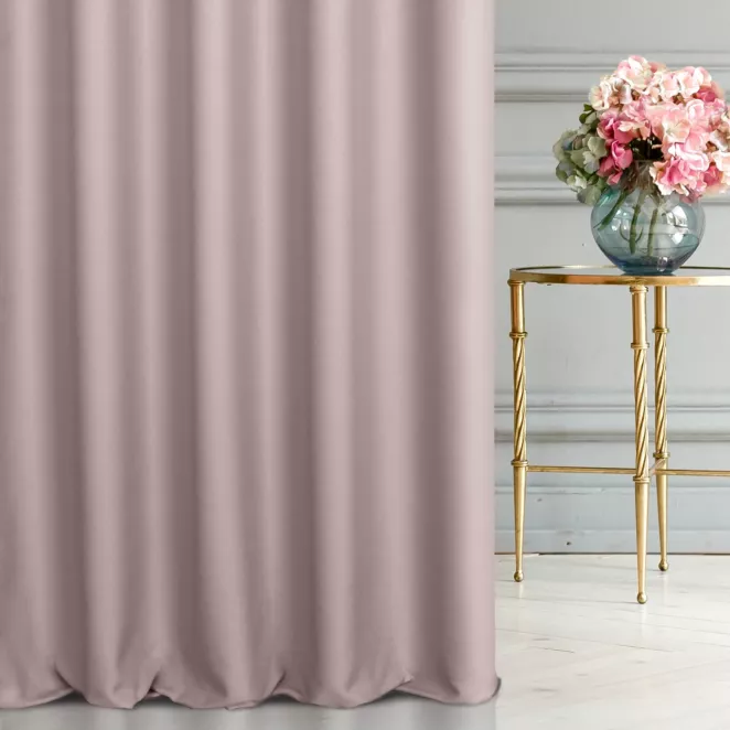 Tkanina zasłonowa dwustronna o ozdobnym splocie, z subtelnym połyskiem