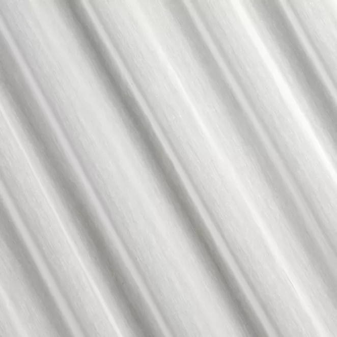 L66/2 Firana szyta na taśmie 5 cm MADALENA jasnokremowa z jedwabiście miękkiego, matowego batystu, wykończona obciążnikiem