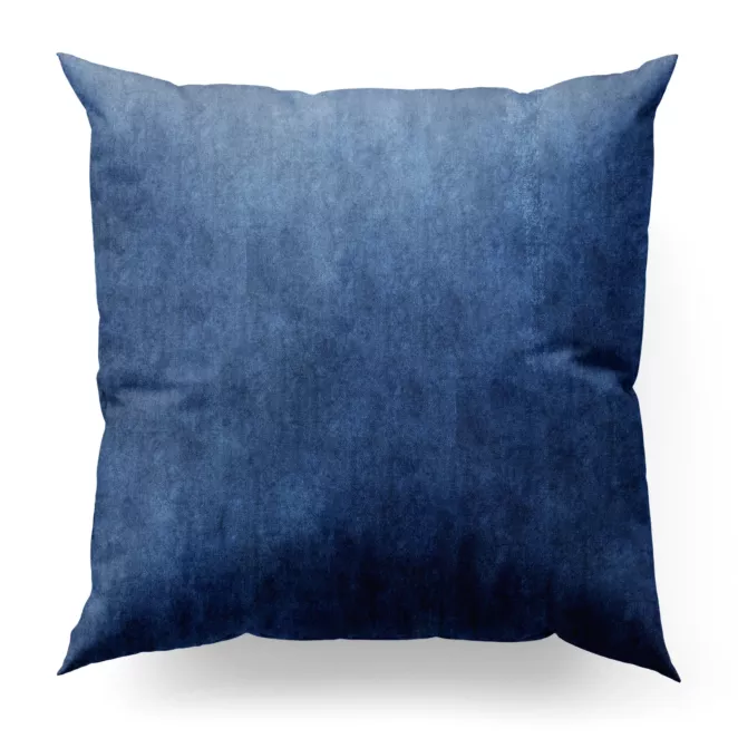 Poszewka szyta SAFARI ciemnogranatowa z miękkiej welwetowej tkaniny z połyskiem