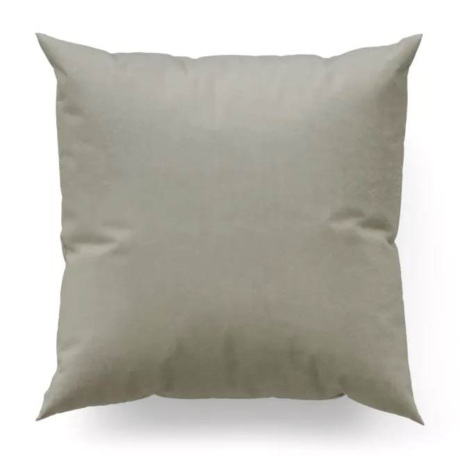 Poszewka szyta ENYA szarobeżowa z miękkiej półmatowej tkaniny welwetowej