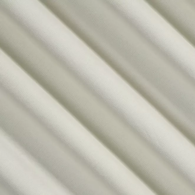 E34/1 Zasłona szyta na taśmie 5 cm kremowa z miękkiej w dotyku tkaniny szenilowej