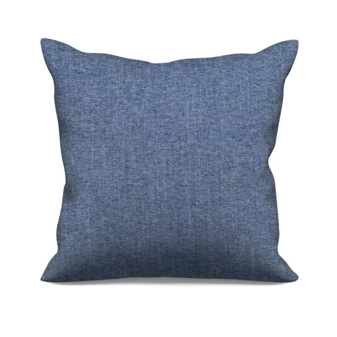 Poszewka szyta jasnoniebieska z miękkiej tkaniny o welurowej strukturze