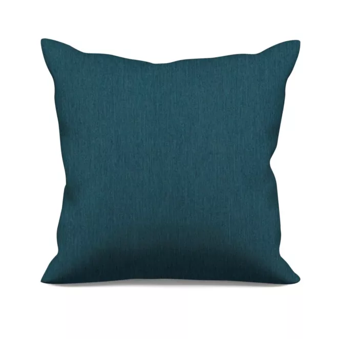 Poszewka szyta turkusowa z miękkiej tkaniny z efektem melanżu