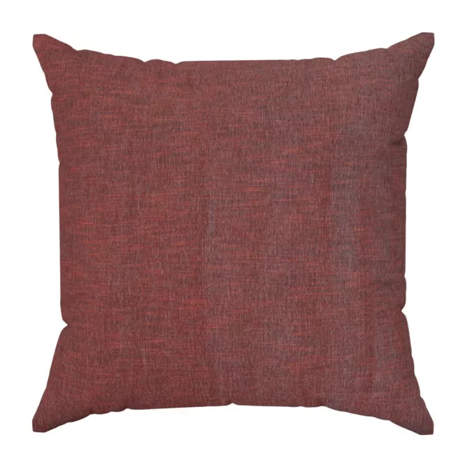 Poszewka szyta bordowa miękka, szenilowa tkanina o wyraźnym splocie i delikatnym połysku, mieniąca się w dwóch odcieniach