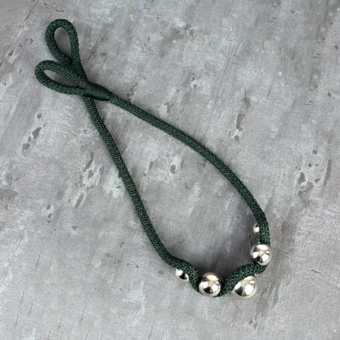 Dekoracyjny sznur do zasłon MALI upinacz ze zdobieniem z koralików