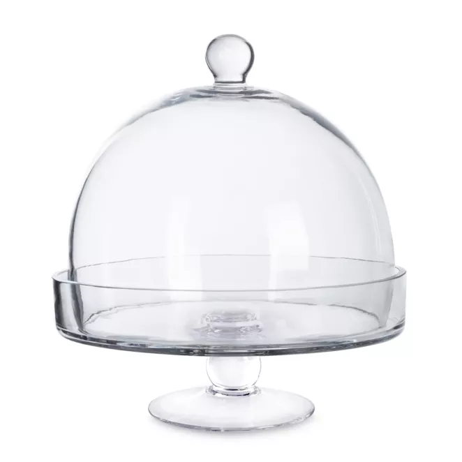 Szklana patera FIONA z kloszem