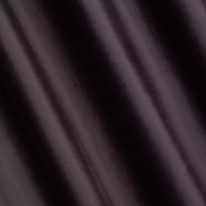 P277/19 Zasłona szyta na taśmie 5 cm ciemnofioletowa z miękkiej półmatowej tkaniny welwetowej