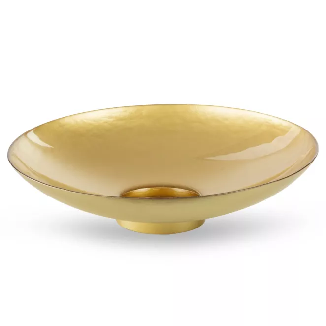 Misa ze szkła artystycznego złota