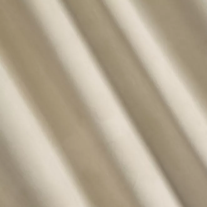 P206/45 Zasłona szyta na taśmie 5 cm ENYA jasnozłota z miękkiej półmatowej tkaniny welwetowej