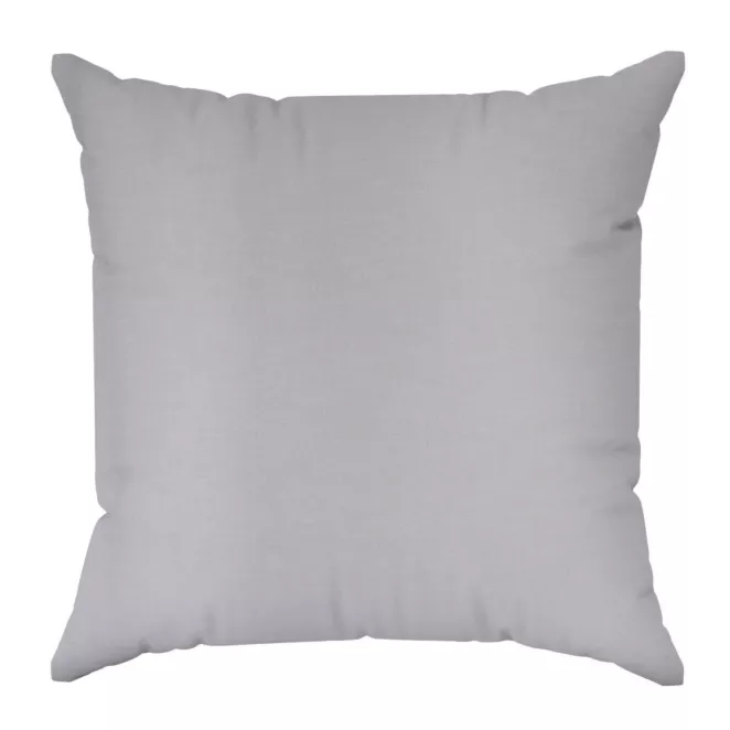 Poszewka szyta jasnoszara o naturalnym, gęstym splocie w stylu eko