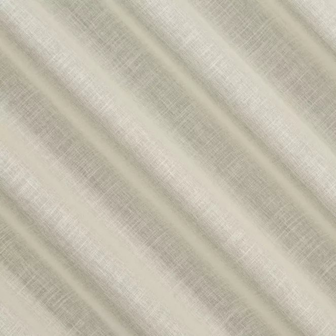 R209/9 Firana szyta na taśmie 5 cm kremowa z delikatnej etaminy wykończonej obciążnikiem