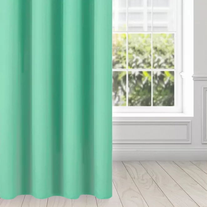 Zasłona miętowa z matowej gładkiej tkaniny 140x250 cm przelotka - RITA