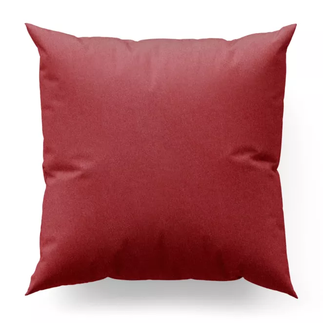 Poszewka szyta bordowa z gładkiej zaciemniającej tkaniny typu dimout