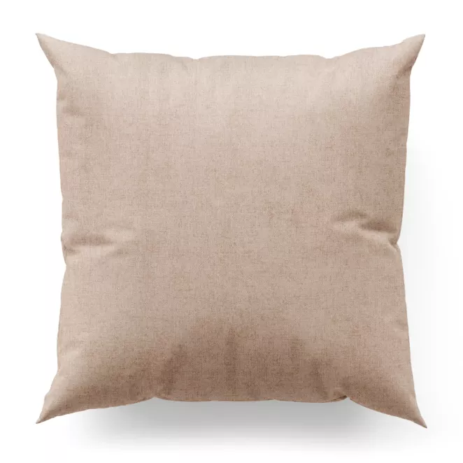 Poszewka szyta pudrowo różowa z miękkiej w dotyku tkaniny szenilowej