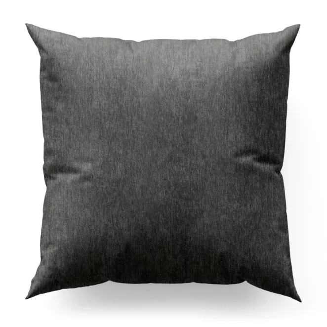 Poszewka na wymiar grafitowa z tkaniny o szenilowej strukturze