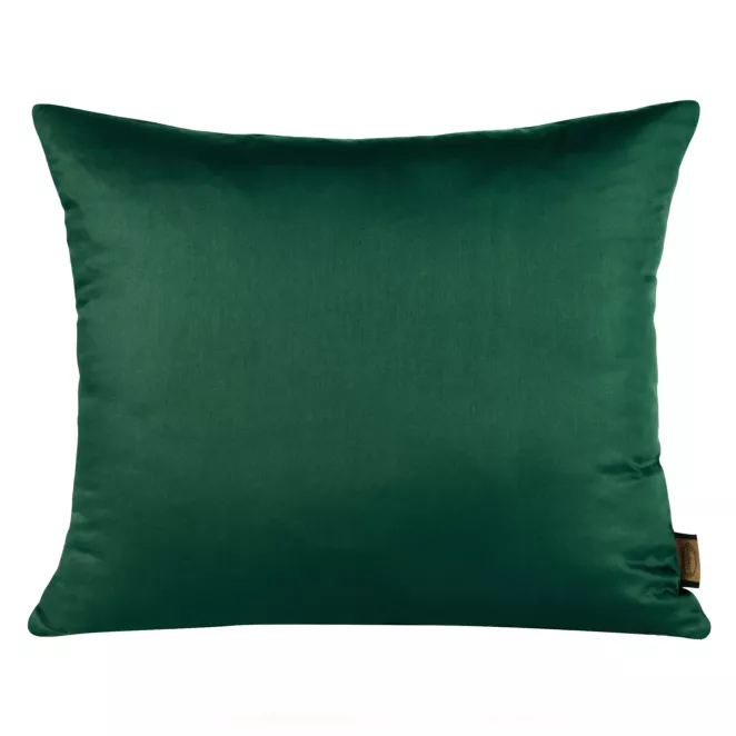 Poszewka na poduszkę 50x70 cm z satyny bawełnianej ciemnozielona NOVA