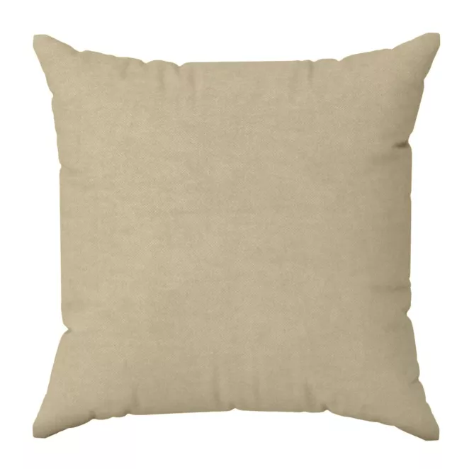 Poszewka szyta DORA - HIT beżowa z miękkiej tkaniny o welurowej strukturze