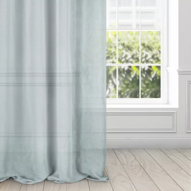 Zasłona szara w stylu eko 140x250 cm przelotka - PAOLA