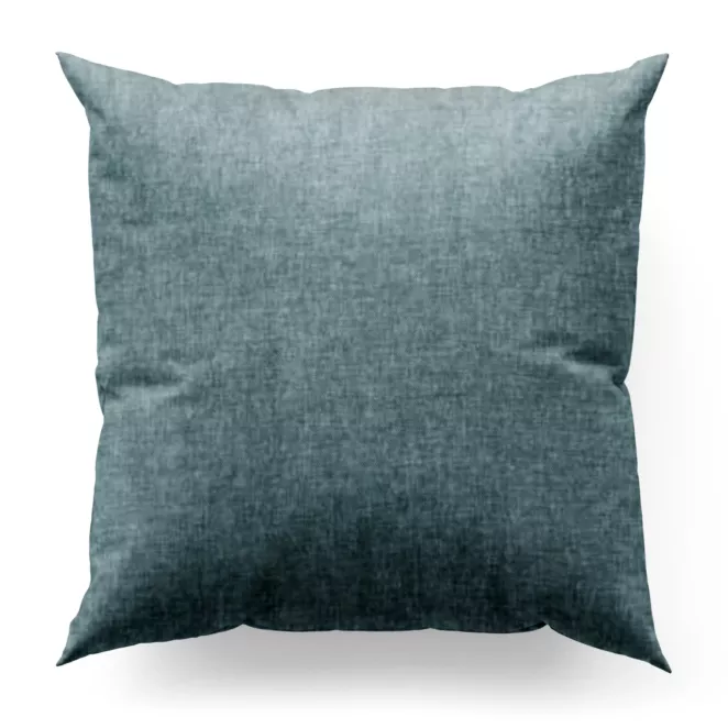 Poszewka szyta BRIANNA turkusowa miękka szenilowa o wyraźnym splocie i lekkim połysku