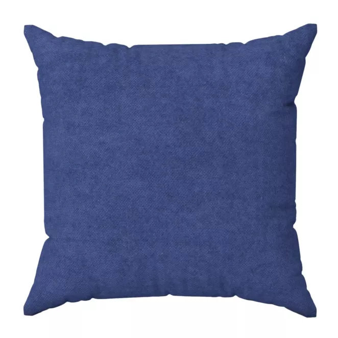 Poszewka szyta DORA - HIT chabrowa z miękkiej tkaniny o welurowej strukturze