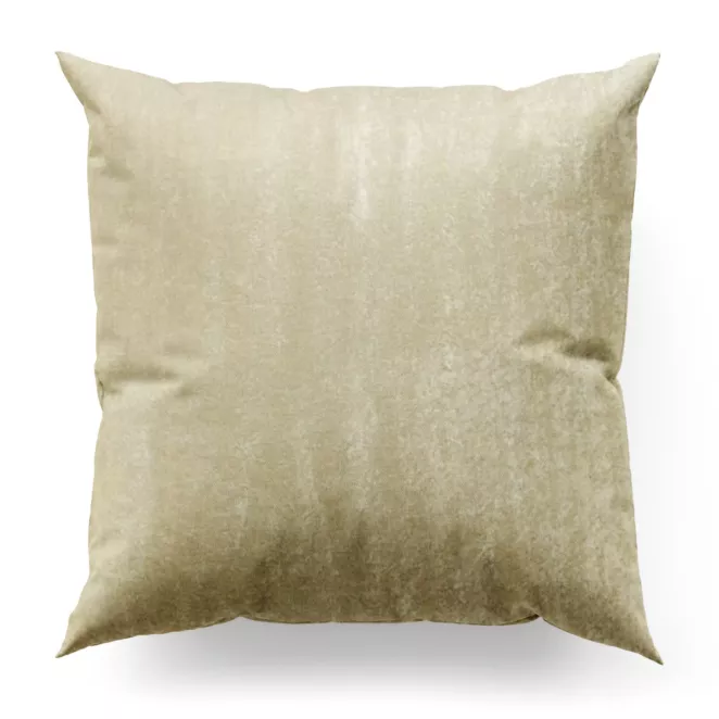Poszewka na wymiar kremowa z miękkiej tkaniny welwetowej z efektem kreszowania