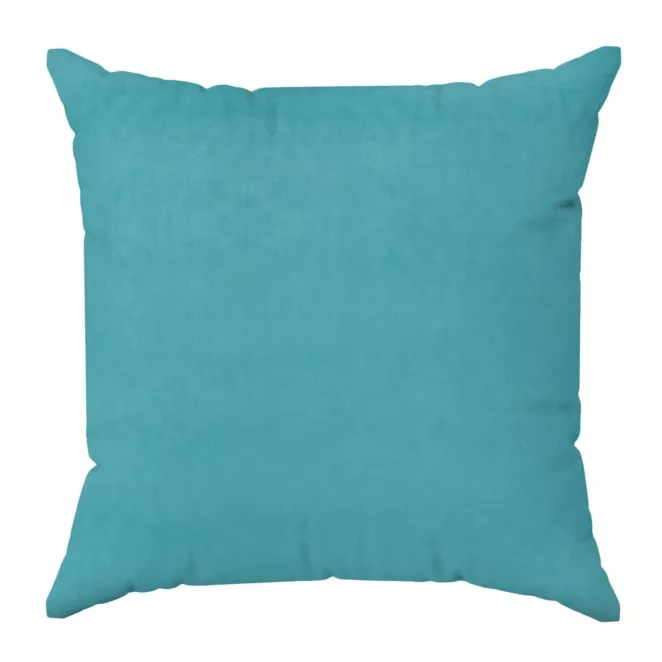 Poszewka szyta ENYA turkusowa z miękkiej półmatowej tkaniny welwetowej