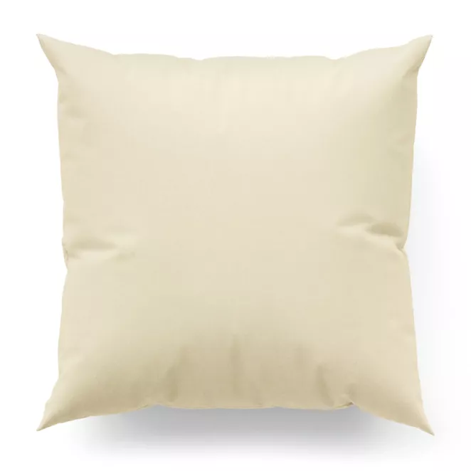 Poszewka szyta kremowa z wodoodpornej tkaniny o welurowej strukturze