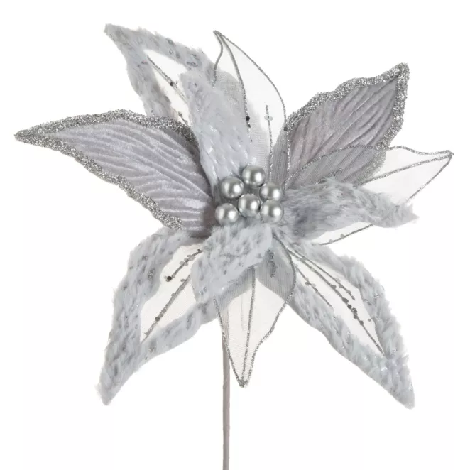 Świąteczny kwiat choinkowy z przyjemnie miękkich tkanin