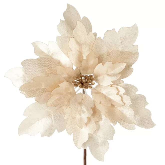 Świąteczny kwiat dekoracyjny z miękkiej tkaniny