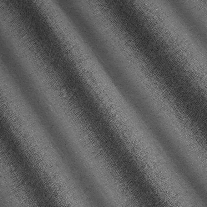 L117/7 Zasłona szyta na taśmie 5 cm szara z szenilowej tkaniny z dodatkiem połyskującej nici