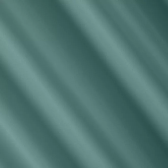 L148/18 Zasłona szyta na taśmie 5 cm jasnoturkusowa z gładkiej tkaniny zaciemniającej typu dimout wykończona obciążnikiem