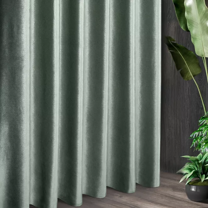 Tkanina zasłonowa welwetowa z błyszczącym nadrukiem