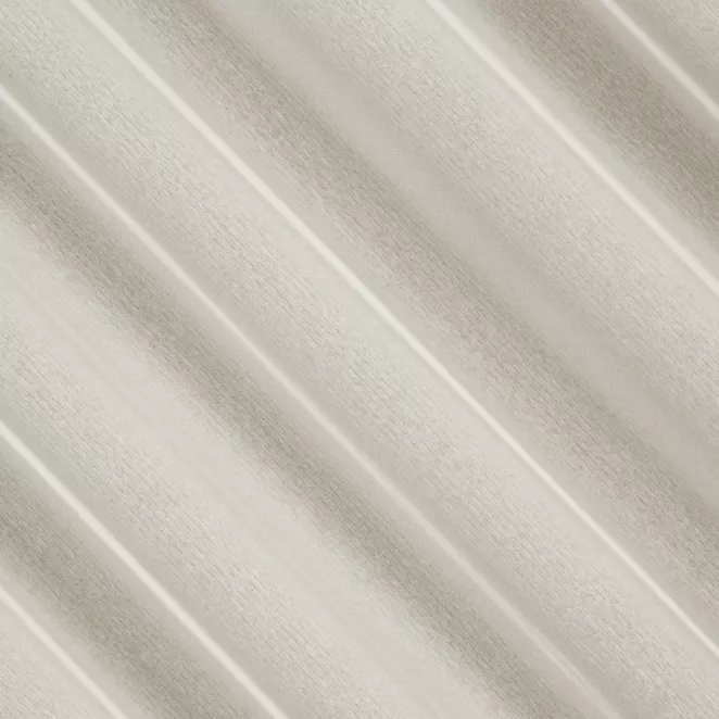 L182/9 Firana szyta na taśmie 5 cm naturalna z delikatnej tkaniny z połyskiem o niestandardowej wysokości, wykończona obciążnikiem