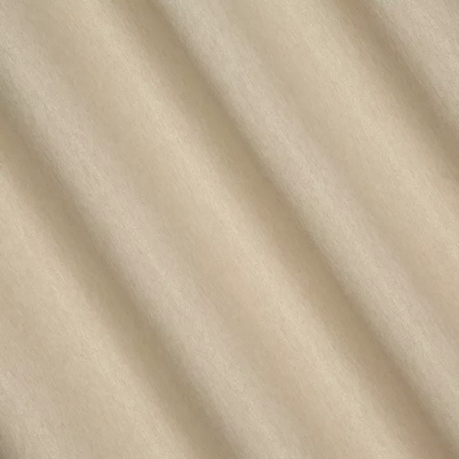 M153/1 Zasłona szyta na taśmie 5 cm SHELBY beżowa z miękkiej tkaniny o naturalnym splocie i delikatnym połysku
