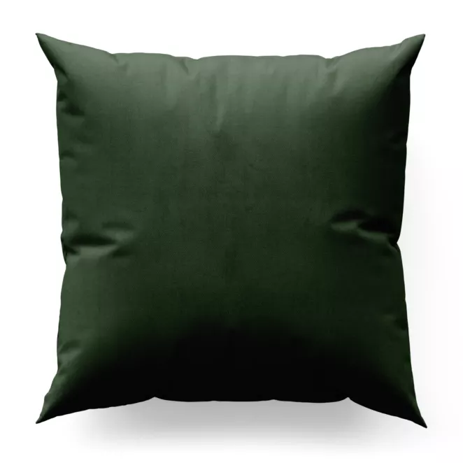 Poszewka na wymiar ciemnooliwkowa z miękkiej półmatowej tkaniny welwetowej