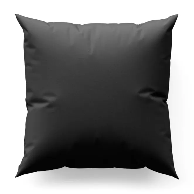 Poszewka szyta grafitowa z gładkiej tkaniny zaciemniającej typu dimout