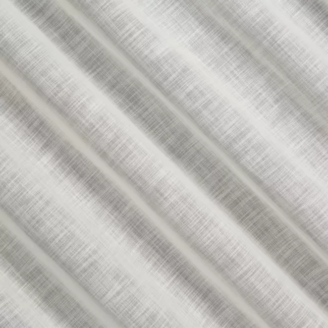 H245/1 Zasłona szyta na taśmie 5 cm kremowa z grubszej etaminy, matowa