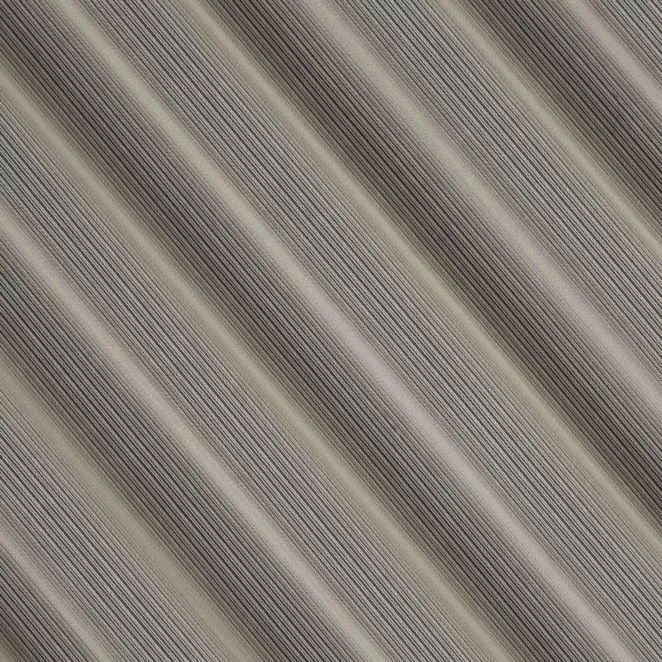 E33/12 Firana szyta na taśmie 5 cm beżowa z drobnej siatki w pionowe prążki, wykończona obciążnikiem