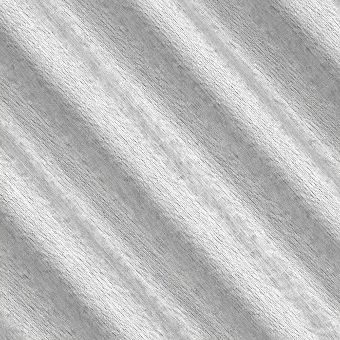 L179/2 Zasłona szyta na taśmie 5 cm jasnoszaro popielata z tkaniny o wyraźnym splocie z efektem melanżu