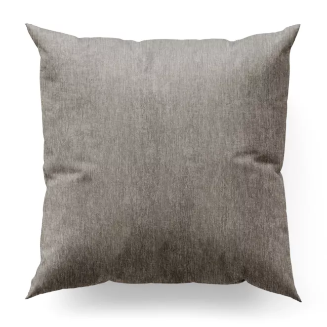 Poszewka na wymiar szara z tkaniny o szenilowej strukturze