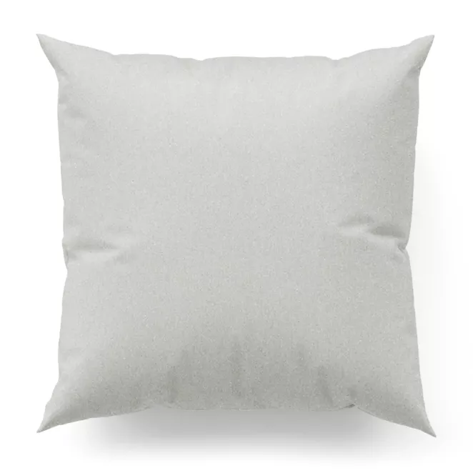 Poszewka szyta srebrna z eleganckiej błyszczącej tkaniny