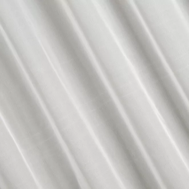 M70/5 Firana szyta na taśmie 5 cm SHARMA kremowa z miękkiej, matowej żorżety o delikatnym połysku, wykończona obciążnikiem