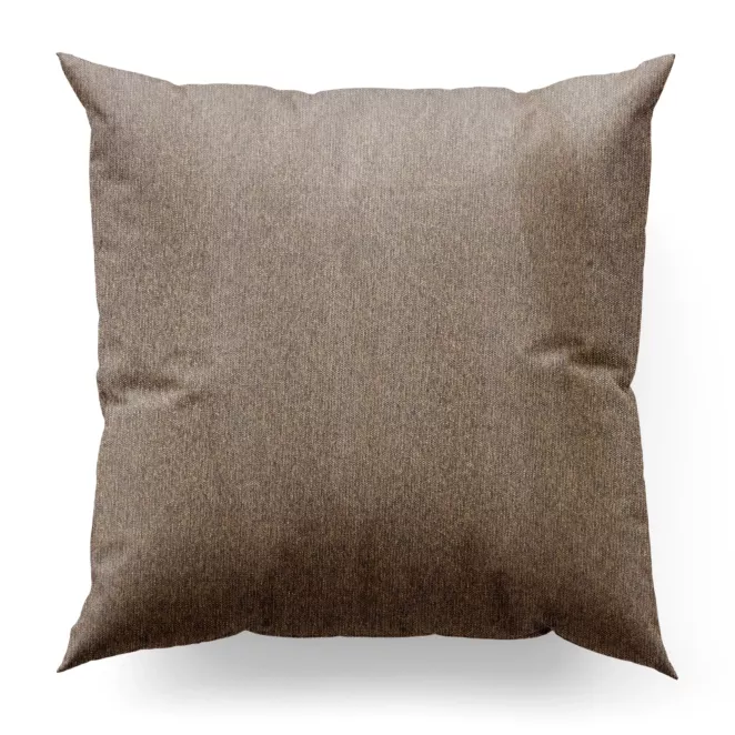 Poszewka szyta ciemnozłoto granatowa z tkaniny z dodatkiem połyskującej nici, z widocznym ozdobnym splotem