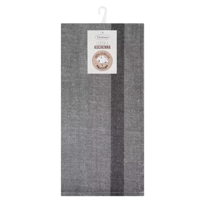 Ściereczka kuchenna 50x70 cm bawełniana kolor stalowy 200 g/m2 OLIVIA